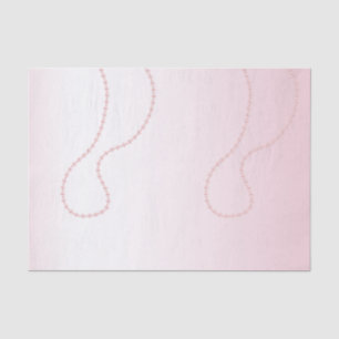 Pretty Chic Pink Pearls Bridal Shower Tissue Paper