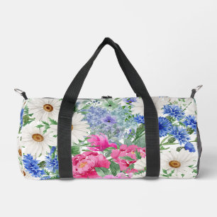 Pretty Chic Stylish Flowers Duffle Bag