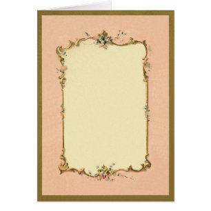 Pretty Chic Vintage French Blank Page Border