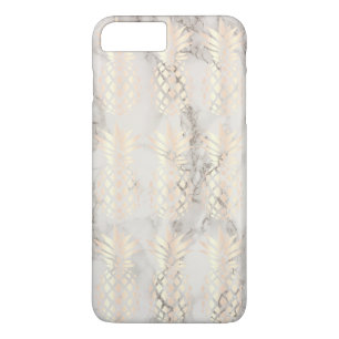 Pretty chick copper rose gold pineapple marble Case-Mate iPhone case