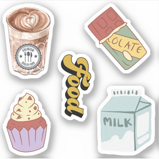 Pretty Chocolate Coffee Latte drink Milk Scrapbook (Front)