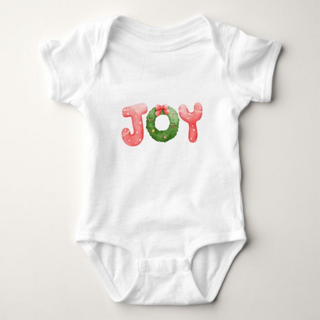 Pretty Christmas Baby Bodysuit (Front)