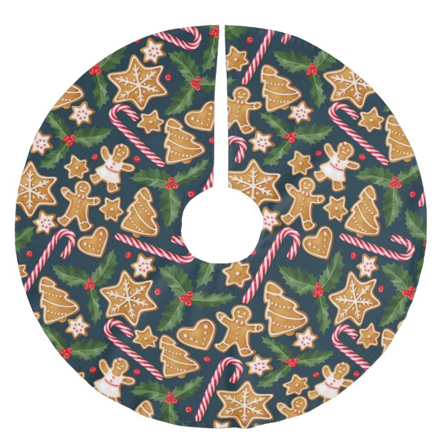 Pretty Christmas Pattern  Brushed Polyester Tree S Brushed Polyester Tree Skirt (Front)