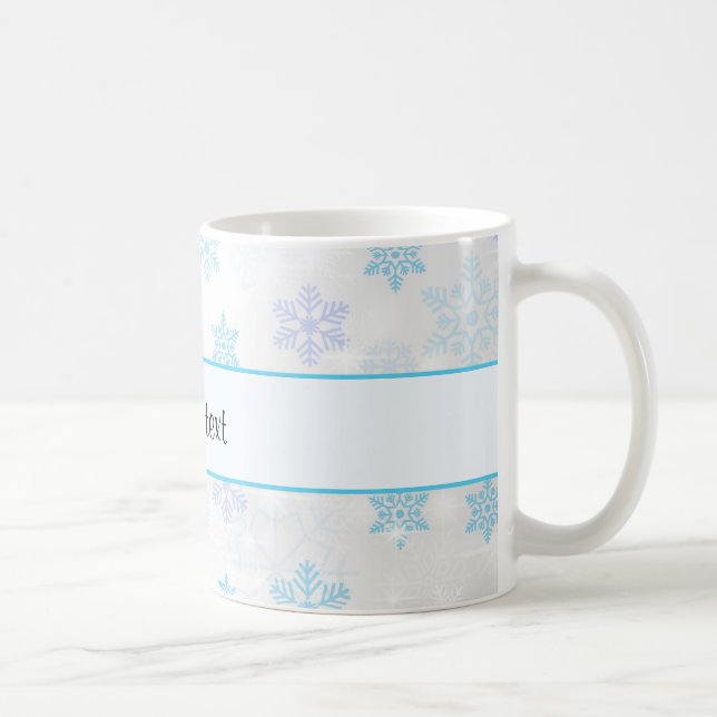 Pretty Christmas Snowflakes Coffee Mug (Right)