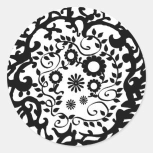 Pretty Circle Design Classic Round Sticker