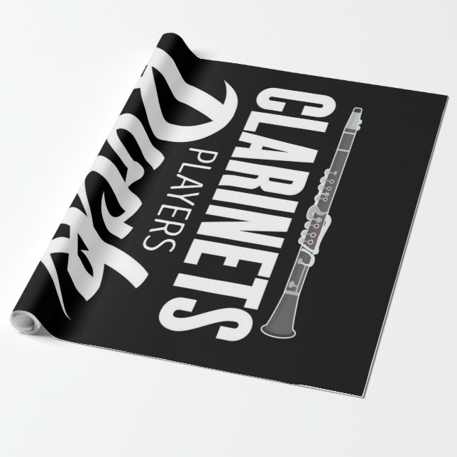 pretty clarinet wrapping paper (Unrolled)