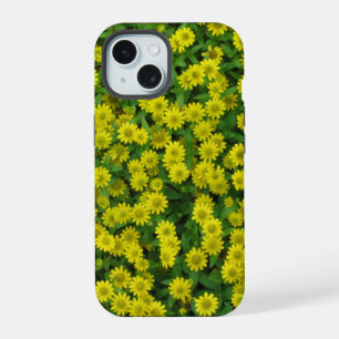 Pretty Cluster of Small Yellow Wildflowers iPhone 15 Case
