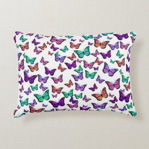 Pretty Colorful Butterflies Pattern Decorative Cushion