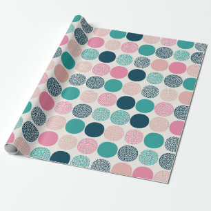 Pretty Coloured Polka Dots Wrapping Paper