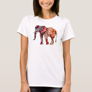 Pretty Colourful Artsy Elephant Shirt