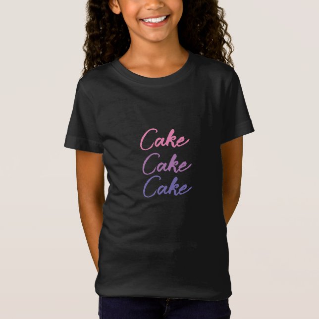 Pretty Colourful Cute Birthday Party Girl’s T-Shir T-Shirt (Front)