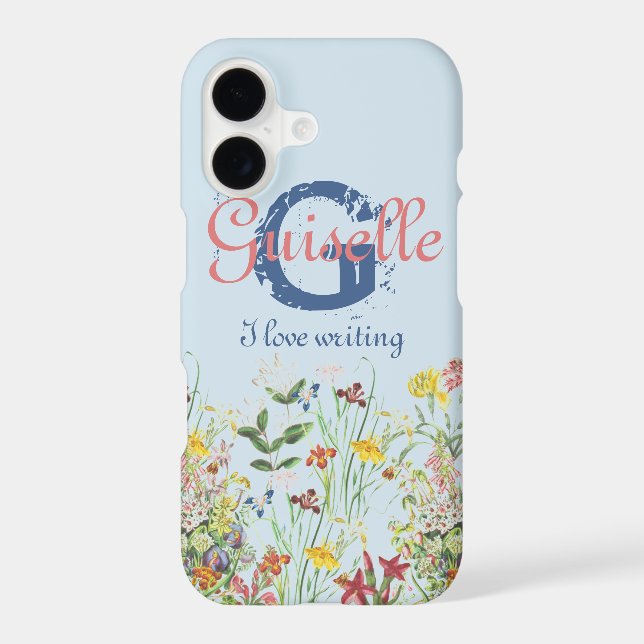 Pretty & Colourful Floral Botanical Herbal Monogra (Back)