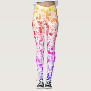 Pretty Colourful Geometric Circles  Leggings