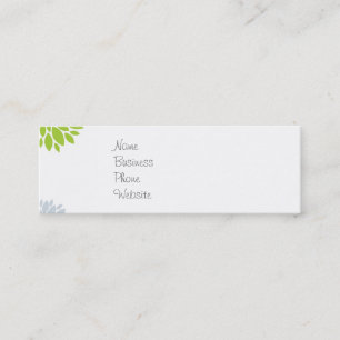 Pretty Colourful Hippie Elephant Flower Power Mini Business Card