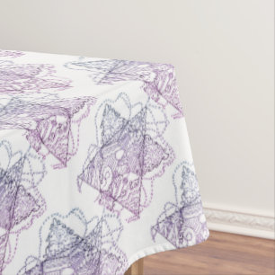 Pretty, Colourful, Ornate Jewish Stars Tablecloth