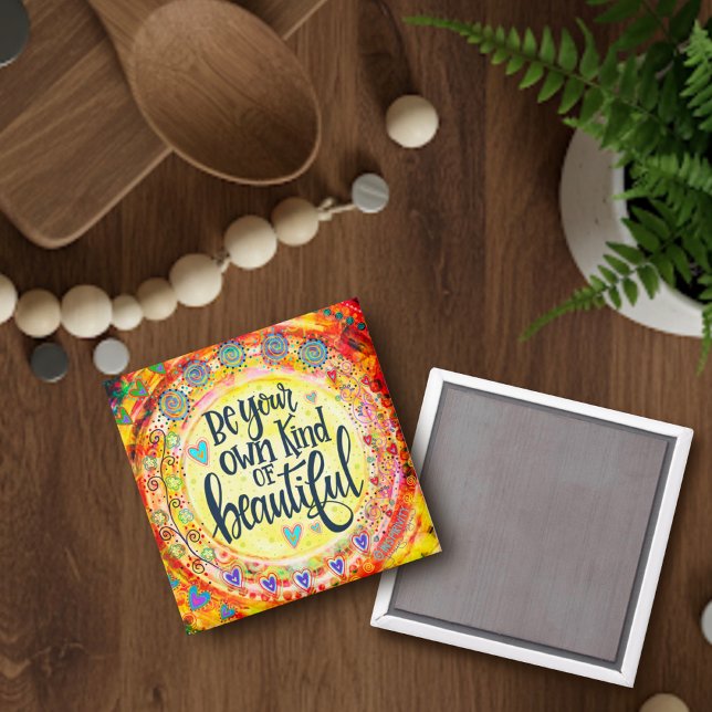 Pretty Colourful Own Kind of Beautiful Inspirivity Magnet (Creator Uploaded)
