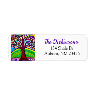 Pretty Colourful Whimsical Quirky Tree