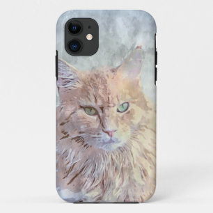 Pretty Cool Cat Artwork Case-Mate iPhone Case