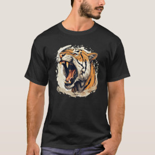 Pretty cool Tiger Face for Sabertooth and big Cats T-Shirt