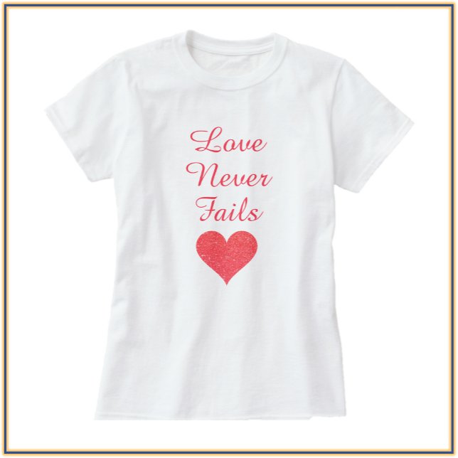 Pretty Coral Heart Love  T-Shirt (Creator Uploaded)