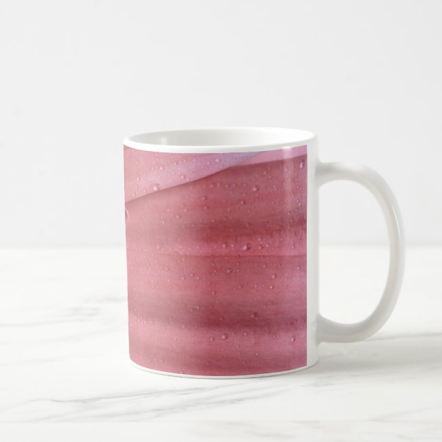 Pretty Coral Pink Gerbera Daisy Coffee Mug (Right)
