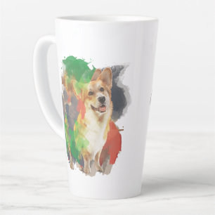 Pretty Corgi. Latte Mug