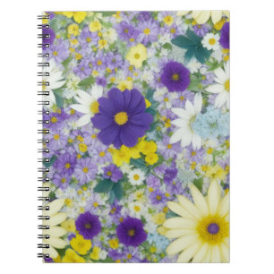 Pretty Cottage Flowers Notebook