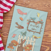 Pretty Cottagecore Birds and Animals Personalised