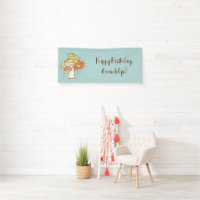 Pretty Cottagecore Frog and Mushrooms Personalised