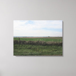 Pretty Country View of Farmland in the Midwest Canvas Print