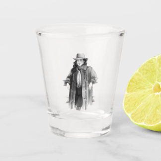 Pretty Cow Girl Shot Glass