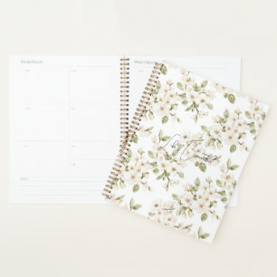 Pretty Cream Flowering Tree Planner