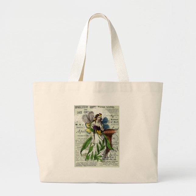 Pretty Creation Large Tote Bag (Front)