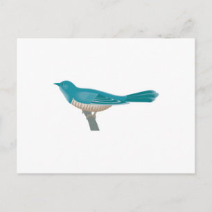 pretty cuckoo bird postcard
