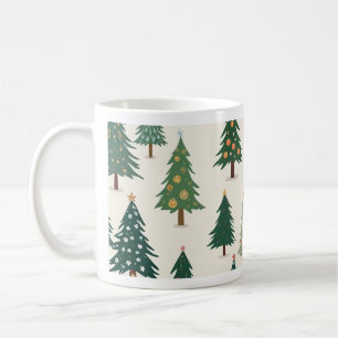 Pretty cup with a picture of a Christmas tree