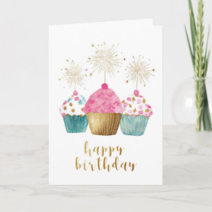 Pretty Cupcake Birthday Card