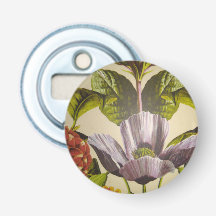 Pretty Custom Purple Flower Bottle Opener