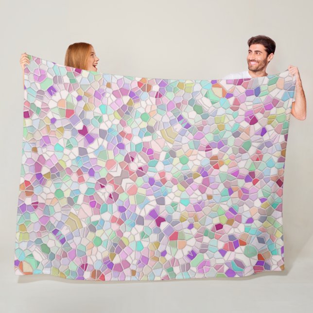 Pretty Cut Glass  Fleece Blanket (In Situ)