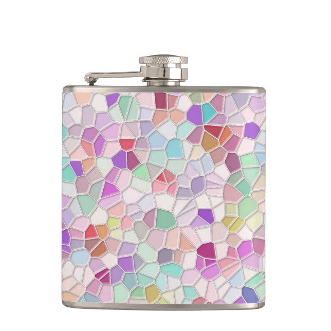 Pretty Cut Glass  Hip Flask (Front)