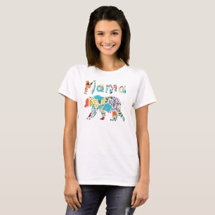 Pretty Cute Funny Mama Bear for Mother's Day T-Shirt