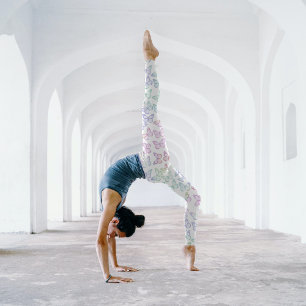 Pretty Cute Girly Pastel Butterfly Pattern Summer Leggings