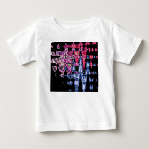 Pretty Cute Purple, Ash Grey, and Black Watercolor Baby T-Shirt