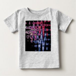 Pretty Cute Purple, Ash Grey, and Black Watercolor Baby T-Shirt