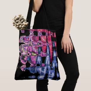 Pretty Cute Purple Ash Grey and Black Watercolors  Tote Bag