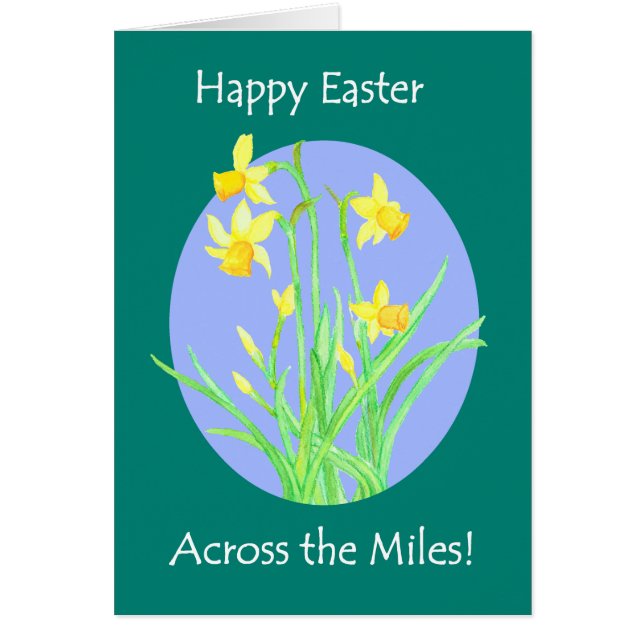 Pretty Daffodils 'Across the Miles' Easter (Front)