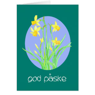 Pretty Daffodils Danish Language Easter