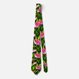 Pretty dahlia pattern tie