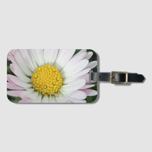 Pretty daisy luggage tag