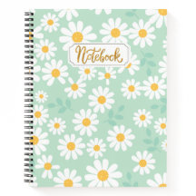 Pretty Daisy Pattern Notebook