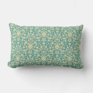 Pretty Damask Pattern Lumbar Pillow